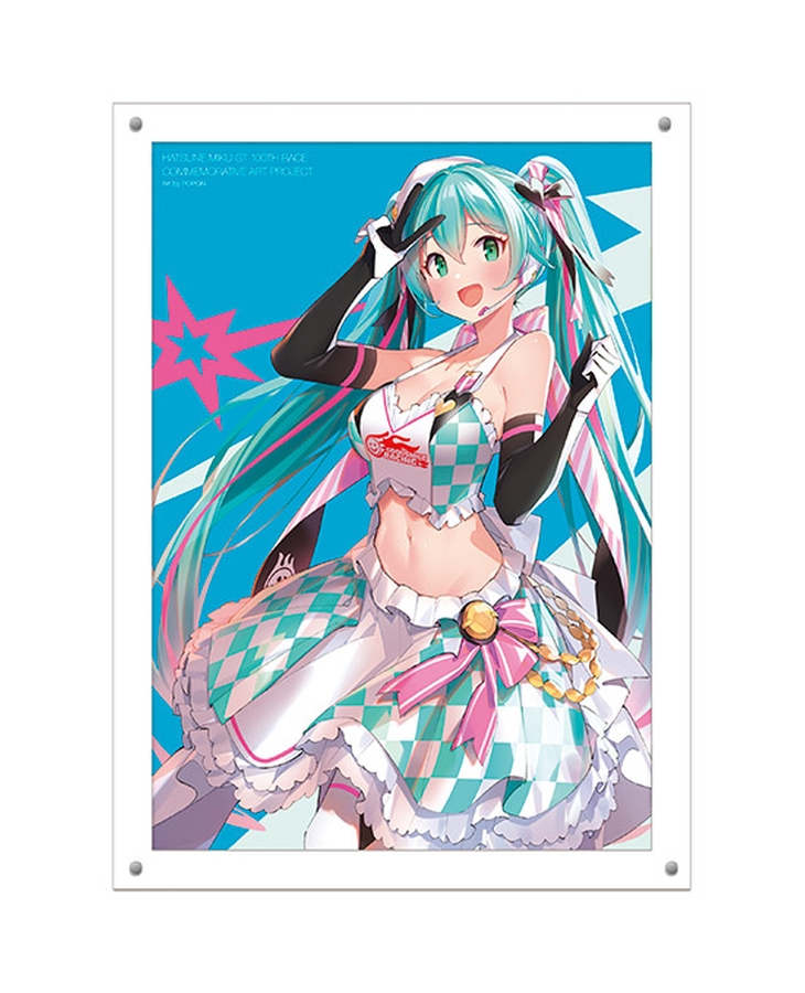 初音未來 GT參戰100戰紀念 精選圖繪 高解析度壓克力圖繪 Racing Miku 2019Ver. Art by POPQN
