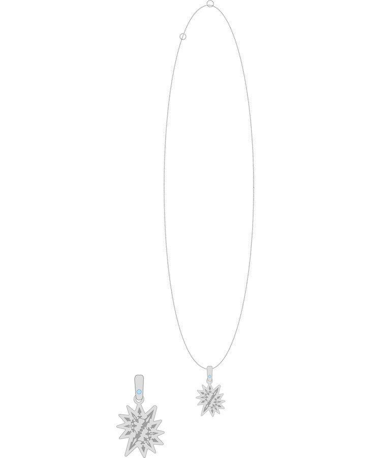 RWBY: Ice Queendom Icon Necklace (Weiss Schnee: Nightmare Side)