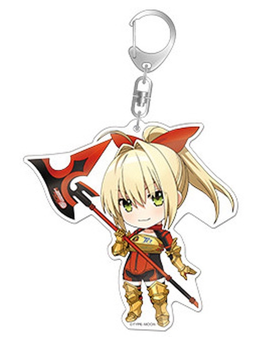 GOODSMILE RACING ＆ TYPE-MOON RACING ねんどろいどぷらす デカアクリルキーホルダー ネロ・クラウディウス レーシングVer.