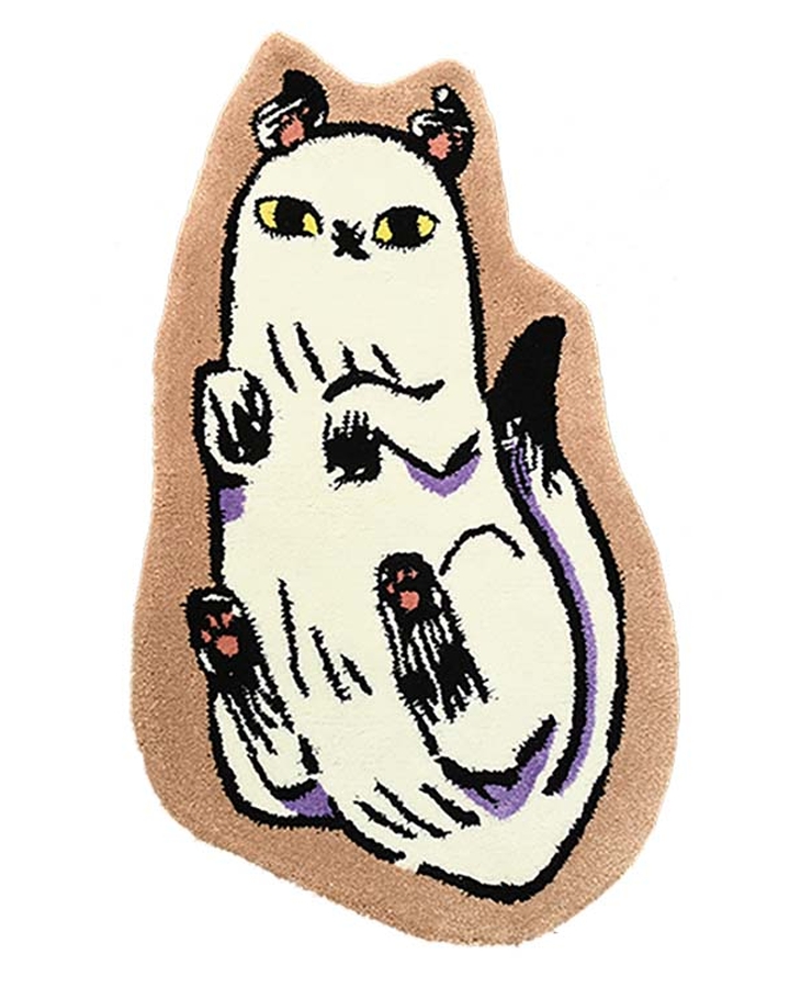 あたしゃ川尻こだまだよ 天啓猫さんのダイカットラグ