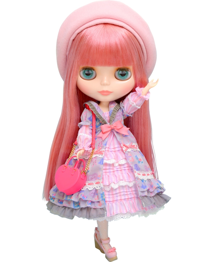 Blythe pink top hair