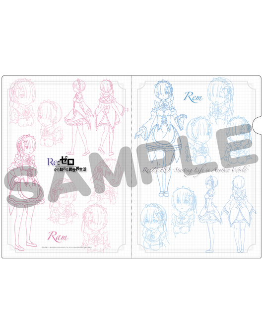 Re:ゼロから始める異世界生活 クリアファイル レム＆ラム