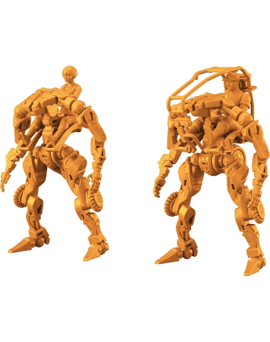 MODEROID 1/35 汎用作業用エグゾフレーム(イエロー)