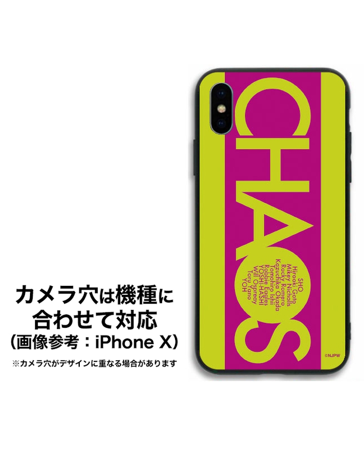 新日本プロレス スマートフォンケース(TPU×強化ガラス)(iPhone 6Plus/7Plus/8Plus)CHAOS 2019冬モデル01