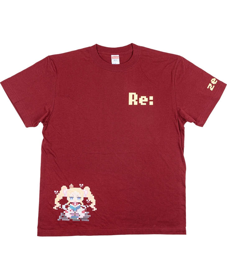 Re:ゼロから始める異世界生活 ピクセルアートTシャツ ベアトリス
