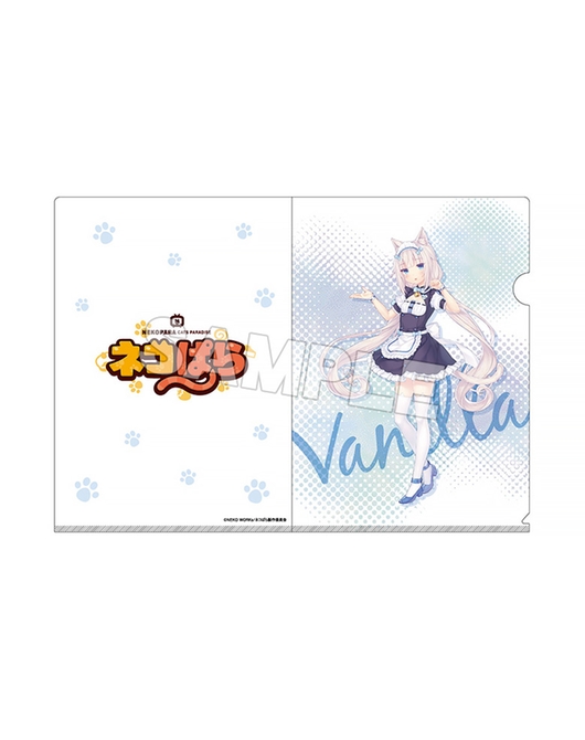 ネコぱら クリアファイル バニラ