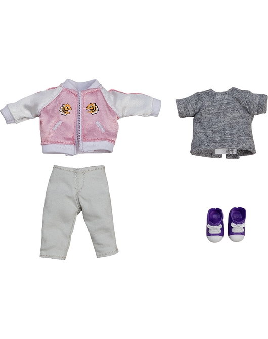 ねんどろいどどーる おようふくセット スカジャン（ピンク）