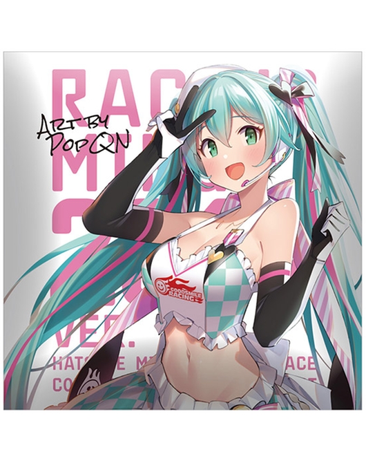 Hatsune Miku GT Project 100th Race Commemorative Art Project Art Omnibus Cushion: Racing Miku 2019 Ver. Art by POPQN[Products which include stickers]