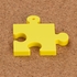 黏土人配件系列 拼圖型台座（黃色）