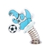 ギャルと恐竜 ゆらゆらアクリルスタンド サッカー