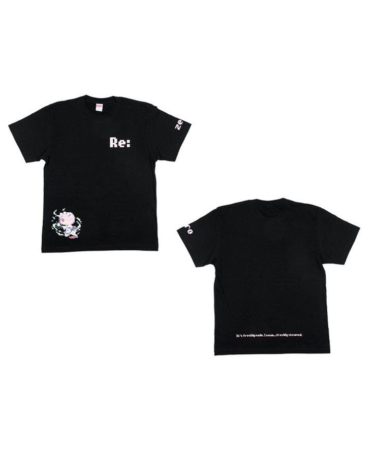Re:ゼロから始める異世界生活 ピクセルアートTシャツ ラム