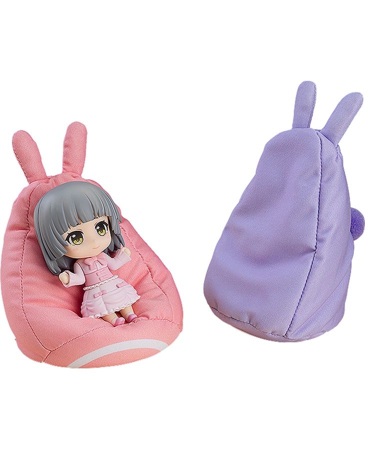 ねんどろいどもあ くつろぎビーズクッション うさぎ ピンク