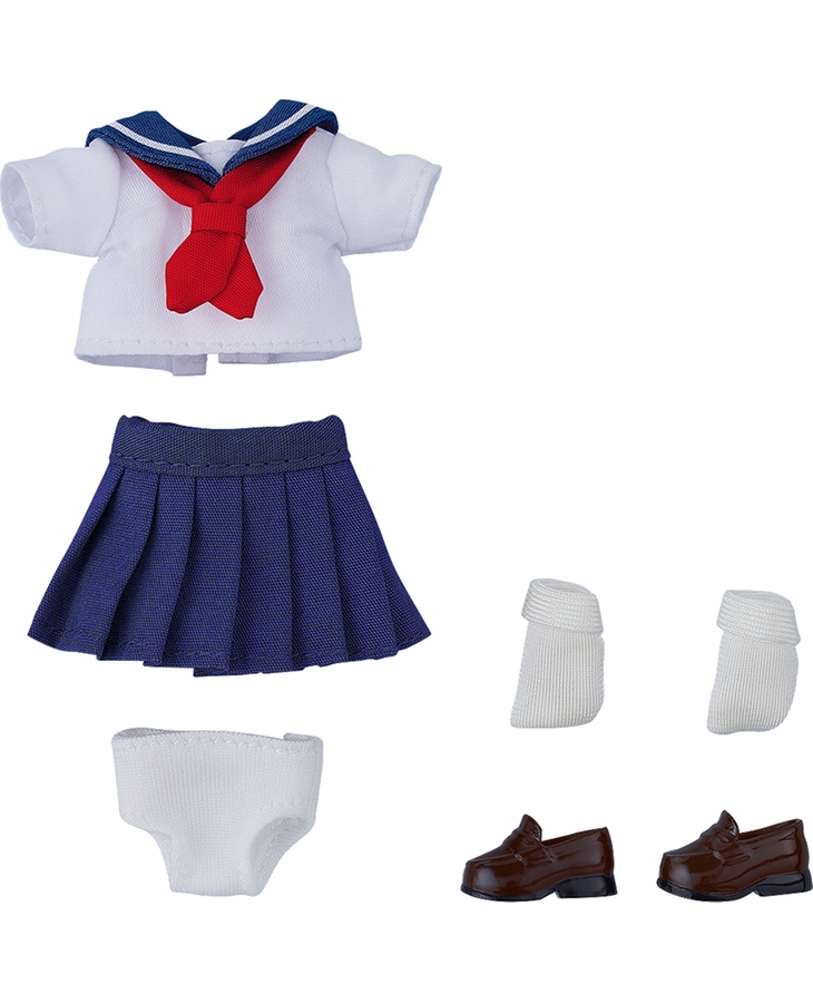 黏土娃 服裝套組 水手服 短袖（藏青色）