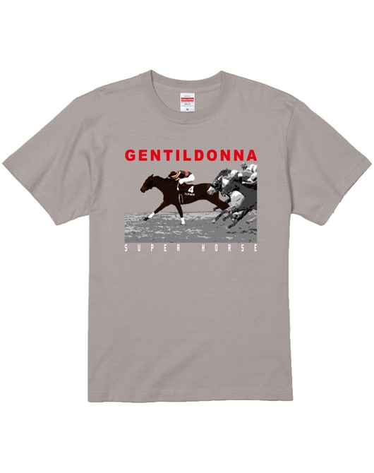 スーパーホース列伝 ジェンティルドンナ プリントTシャツ