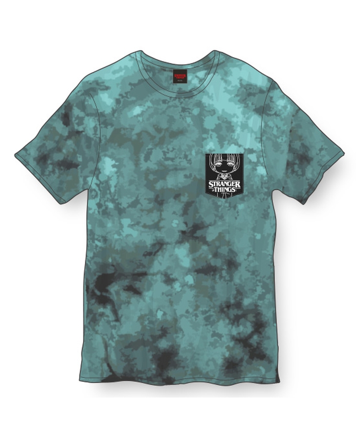 Stranger Things T-Shirt: Tie-Dye Upside Down/Christmas Lights Design