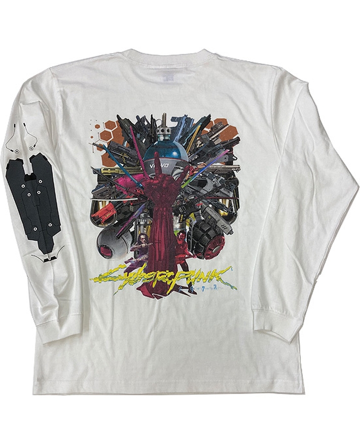 Cyberpunk2077 x Kosuke Kawamura T.A.A. Collage Long Tshirt White