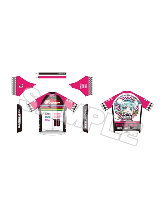 初音ミク GT参戦100戦記念 オムニバスアート サイクルジャージ レーシングミク 2018Ver. Art by 八雲剣豪(ミニッチュVer.)（再販）