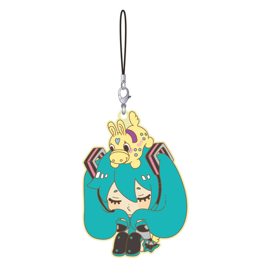 Hatsune Miku x CuteRody Rubber Straps Lemon ver.