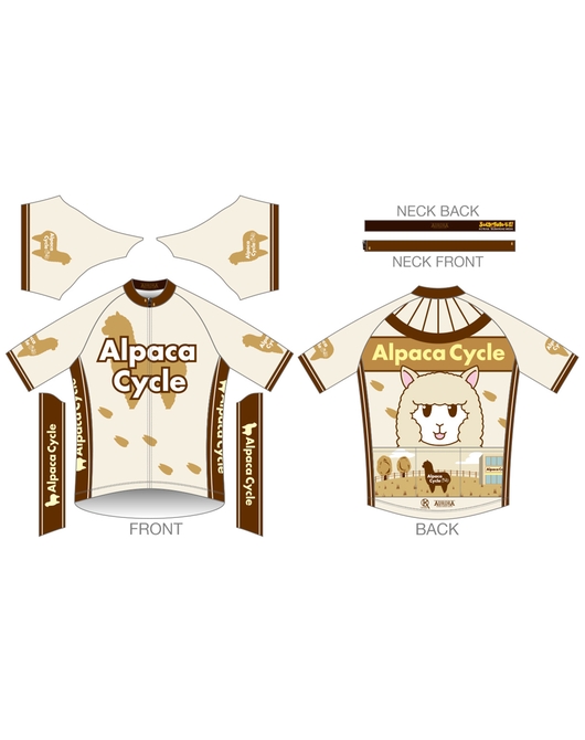 ろんぐらいだぁすとーりーず！サイクルジャージ【アルパカサイクルVer.】