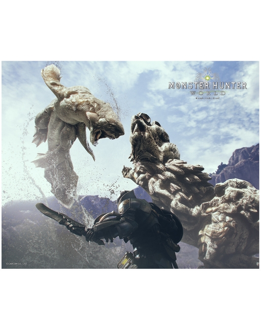 モンスターハンター：ワールド　F3キャンパスアート　ジュラトドス×ボルボロス