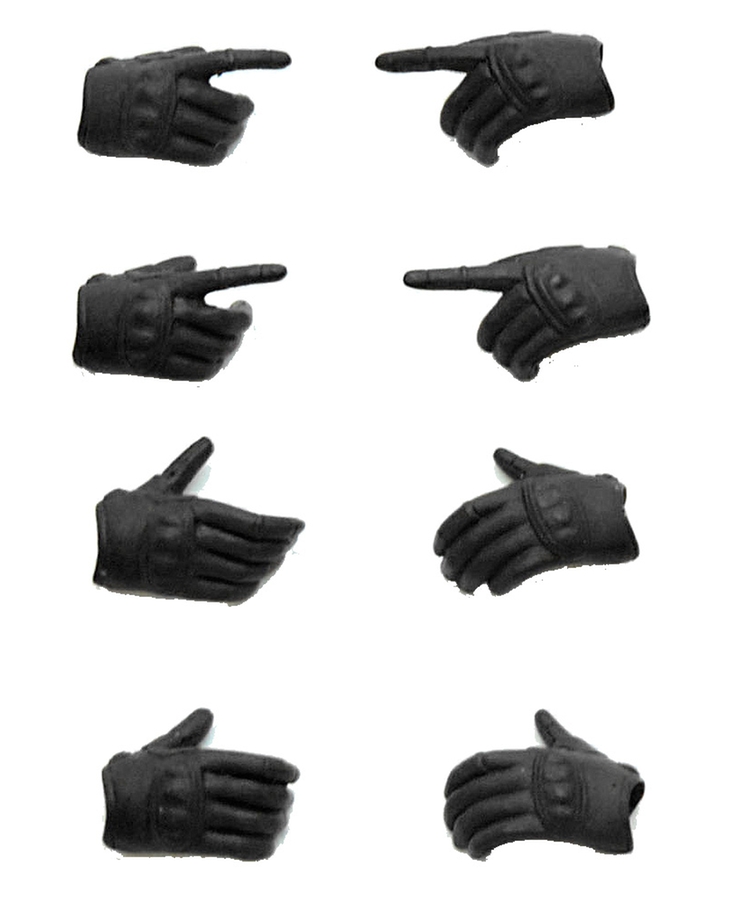 LittleArmory-OP3: figma Tactical Gloves (Stealth Black)(Re-Release)