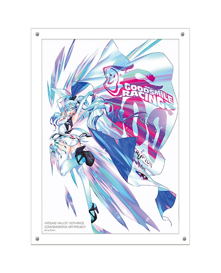 初音未來 GT參戰100戰紀念 精選圖繪 高解析度壓克力圖繪 Racing Miku 2014Ver. Art by CHOCO