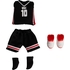 黏土娃 服裝套組 籃球制服（黑色）