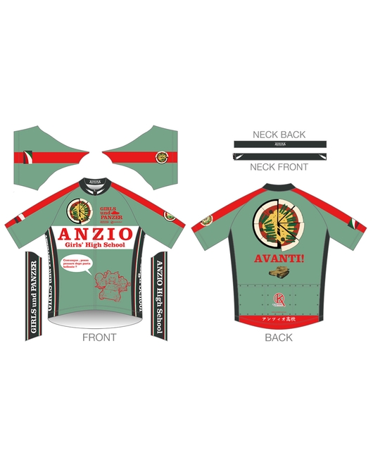 ガールズ＆パンツァー 劇場版 サイクルジャージ【アンツィオ高校Ver.2.0】（再販）