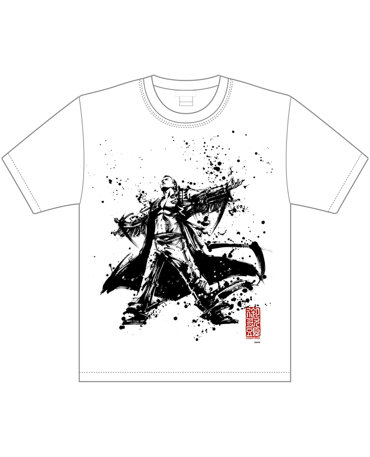 新日本プロレスx墨絵師　御歌頭　コラボ　久米繊維（国産）Tシャツ　オカダ・カズチカ