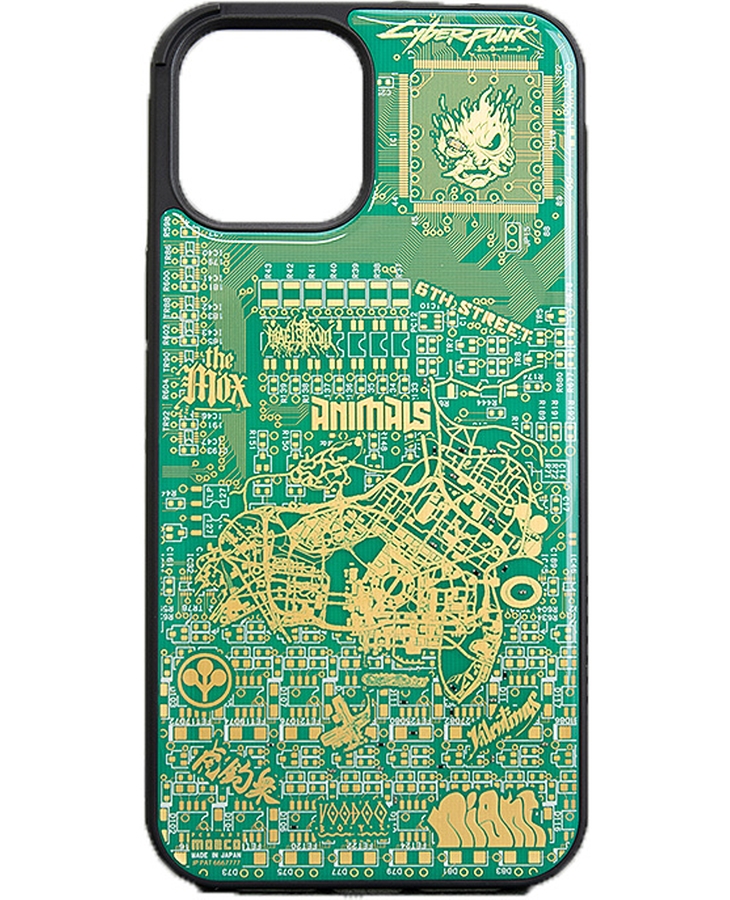 Cyberpunk2077 Night City Map 電子回路基板 iPhone 12PRO MAX ケース by PCB ART moeco