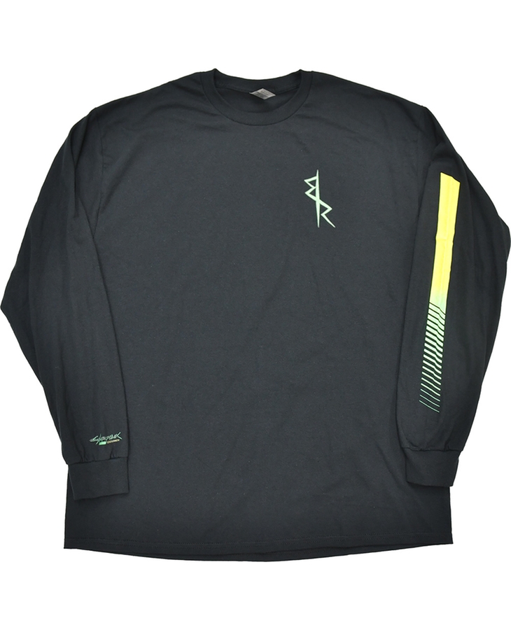 Cyberpunk: Edgerunners Long T-Shirt: David's Backbone Cyberware (Black)