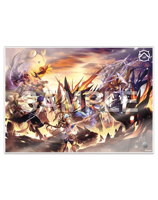 【共襲スタンプ缶バッジ対象商品】メギド72 アクリルアート 14 メギドの夏 コンセプトアート