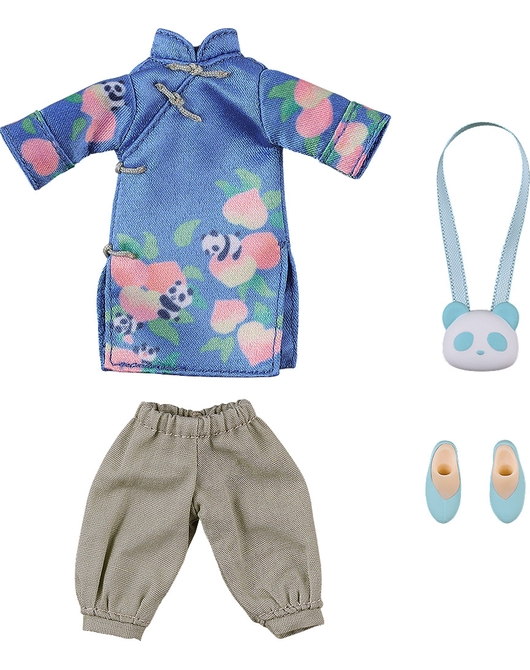 ねんどろいどどーる おようふくセット チャイナ服 ロング丈 （パンダ）