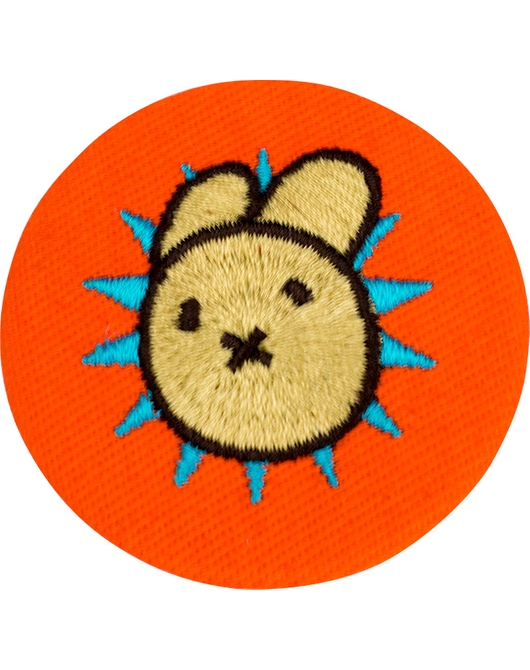 映像研には手を出すな! 浅草氏のうさぎ刺繍缶バッジ