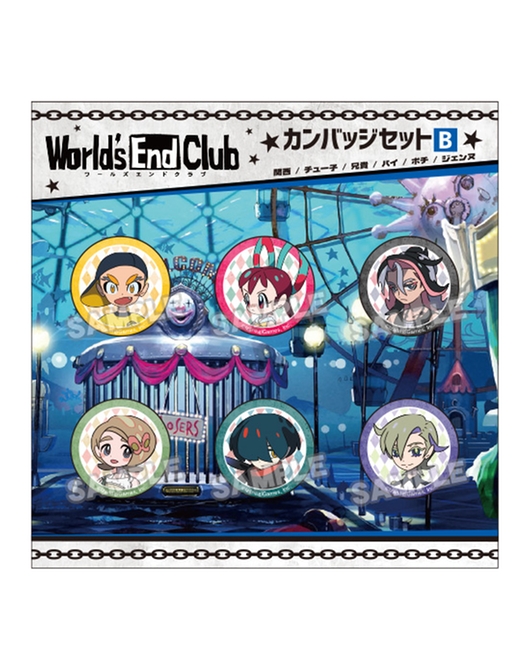 World's End Club Pinback Button Set B