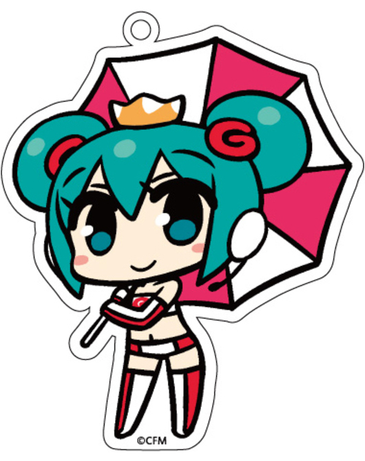 BIGアクリルキーホルダー 初音ミク SUPER GT 応援Ver. レースクイーン