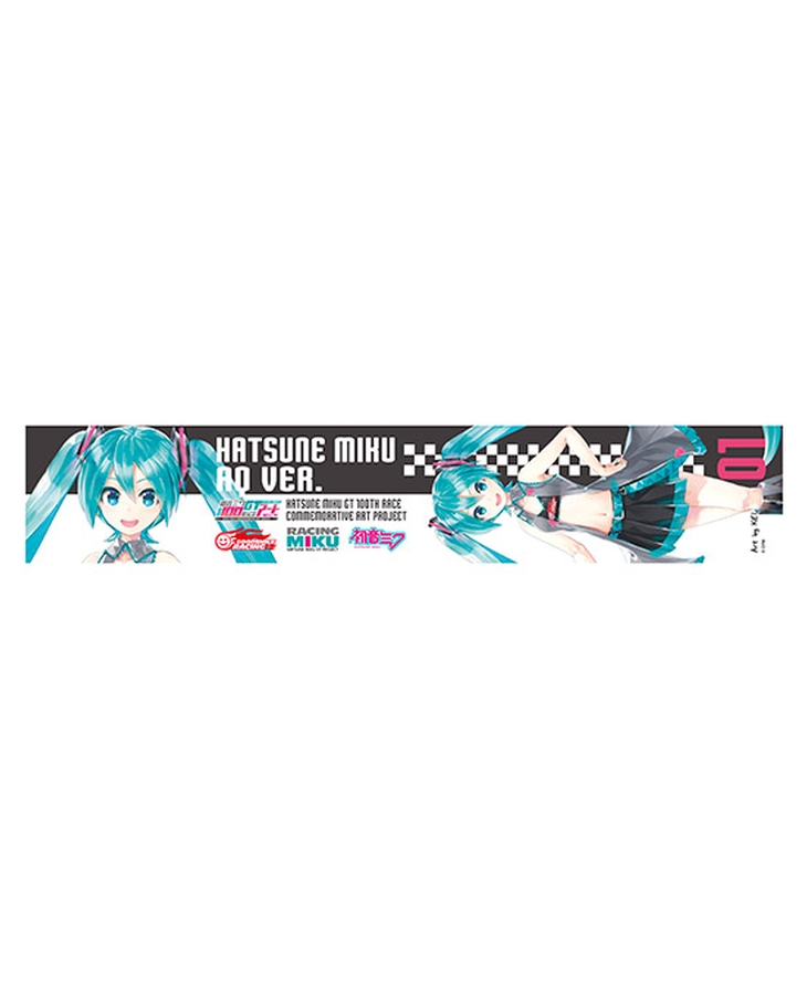 Hatsune Miku GT Project 100th Race Commemorative Art Project Art Omnibus Neck Towel: Hatsune Miku RQ Ver. Art by KEI[Products which include stickers]