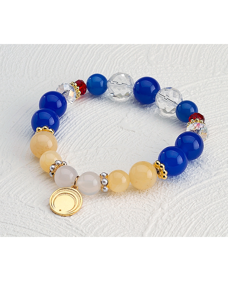 Touken Ranbu -ONLINE- Character Image Natural Stone Bracelets (Mikazuki Munechika)(Rerelease)