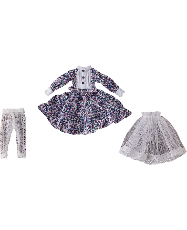 Harmonia humming Special Outfit Series (Flower Print Dress/Blue) Designed by SILVER BUTTERFLY