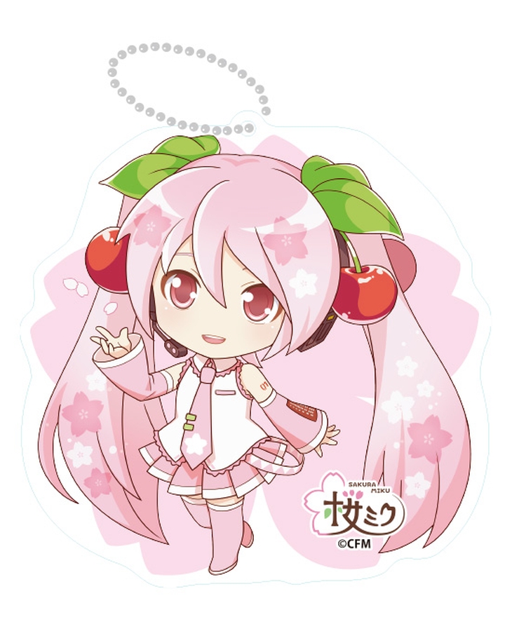 桜ミク ねんどろいどぷらす クリアコースター ふんわりver