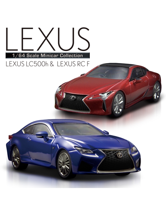 KYOSHO 1/64 Scale LEXUS LC500h & LEXUS RC F Mini Car Collection (Boxset of 6)