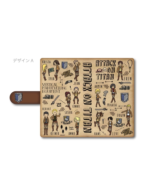 「進撃の巨人」手帳型スマホケースマルチタイプ PlayP-A／ Mサイズ