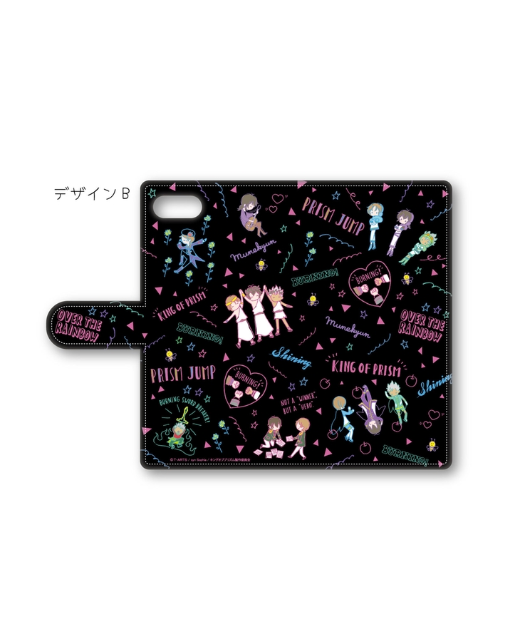 「KING OF PRISM」手帳型スマホケースiPhone用 B【NEON】(IP6+/6s+/7+)