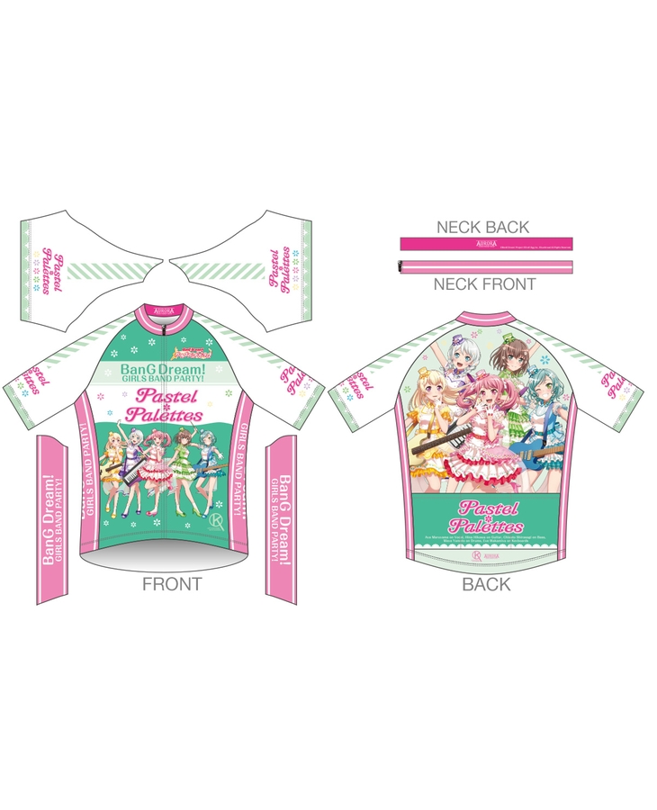 バンドリ！ ガールズバンドパーティ！ サイクルジャージ2022【Pastel＊Palettes Ver.】