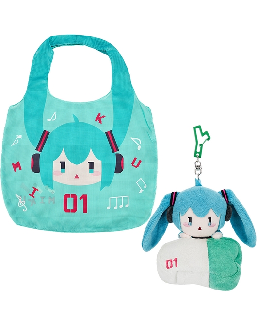 初音未來 玩偶收納環保袋