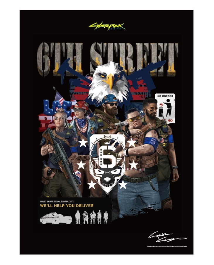 Cyberpunk 2077 x Kosuke Kawamura Collage poster 6th Street