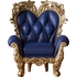 PARDOLL Antique Chair: Indigo