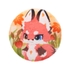 FLUFFY LAND Fluffy Pinback Badge River