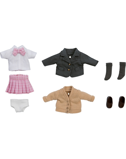 黏土娃 服裝套組 制服外套: Girl（粉紅色）