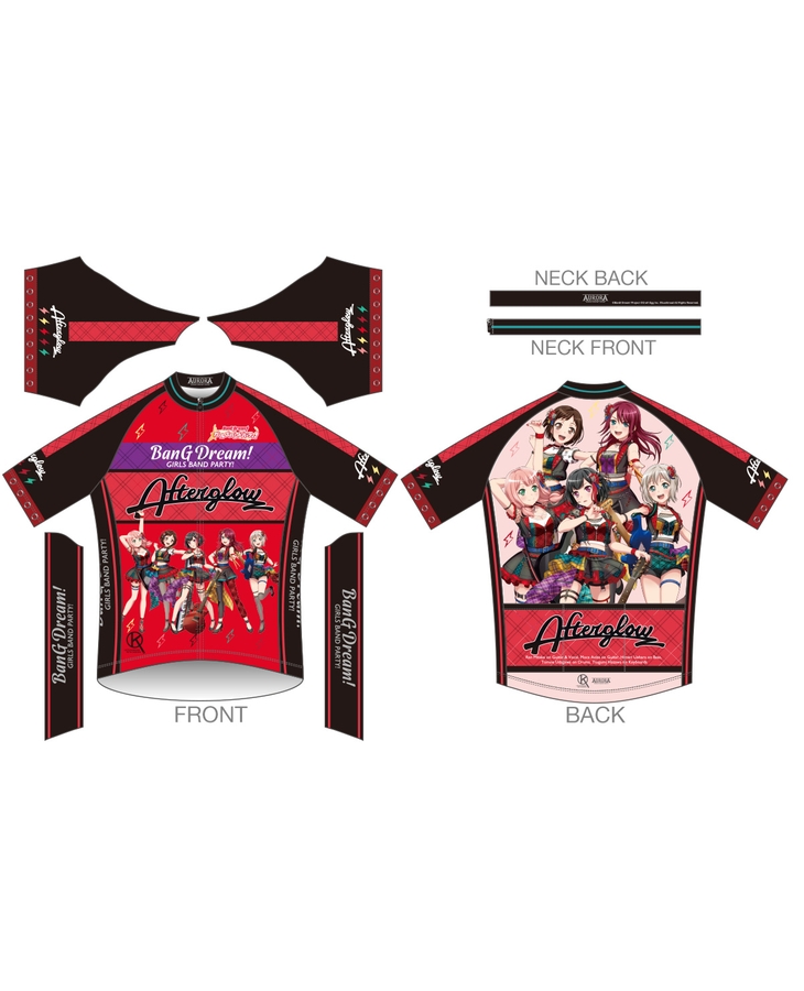 バンドリ！ ガールズバンドパーティ！ サイクルジャージ2022【Afterglow Ver.】
